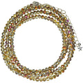 Shimmer Bead 32" Necklace (Sterling Silvertone/Iridis)