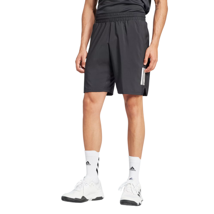 Short Adidas Club 3 Stripes Noir - Esprit Padel Shop