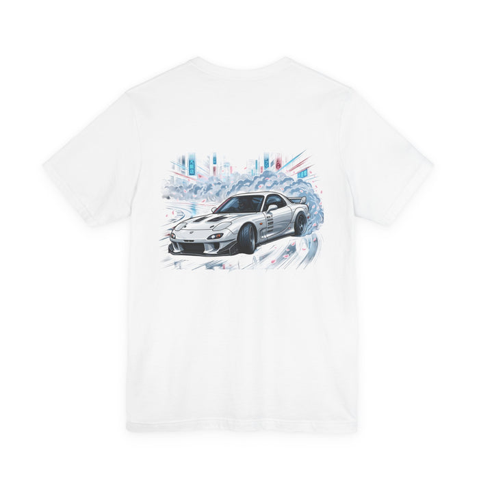 Silver Sports Car Skyline Graphic T-Shirt – MPM Tuning Design