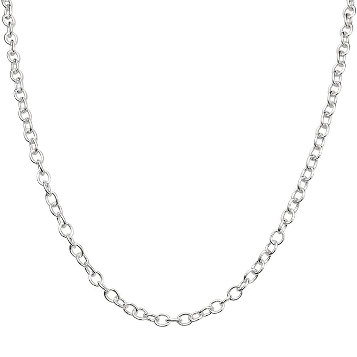 Simply Charming Add A Charm 20" Magnetic Closure Necklace (Sterling Silvertone)