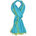 Siren 100% Cashmere Handmade Scarf (Turquoise/Green)