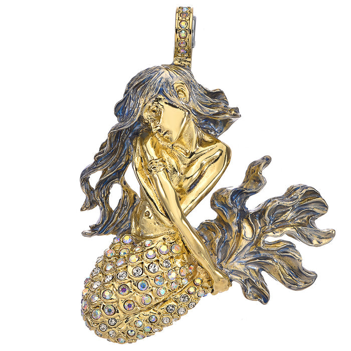 Siren Mermaid Magnetic Enhancer (Antique Goldtone)
