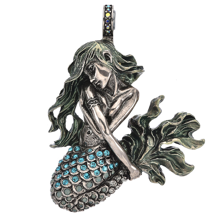Siren Mermaid Magnetic Enhancer (Silver Ox)
