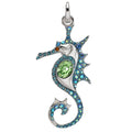 Siren Seahorse Open Ring Charm (Sterling Silvertone)