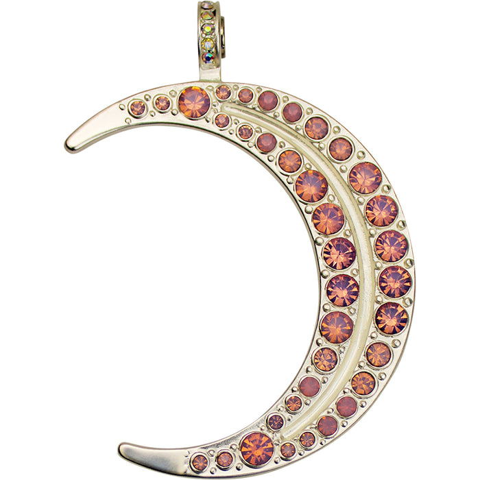 Sisters Of The Moon Magnetic Enhancer (Sterling Silvertone/Rose Opal)