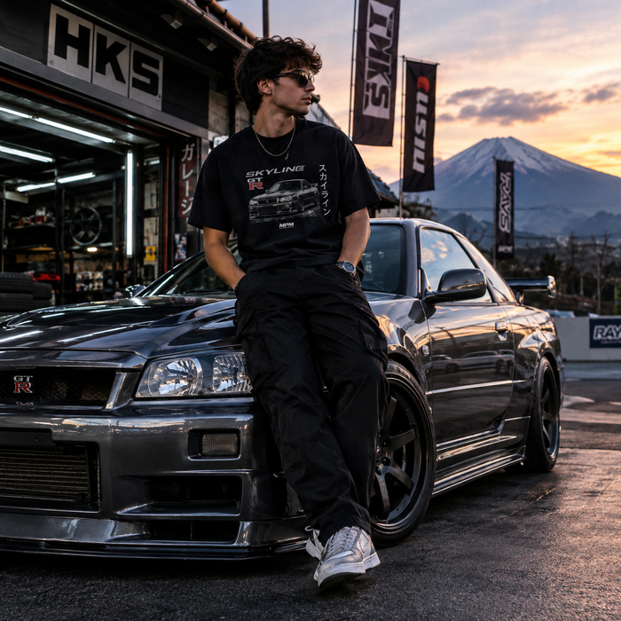 Skyline GT-R Tee — JDM Nissan Car Graphic T-Shirt