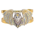 Spirit Of The Wolf Moon Cuff Bracelet (Goldtone)