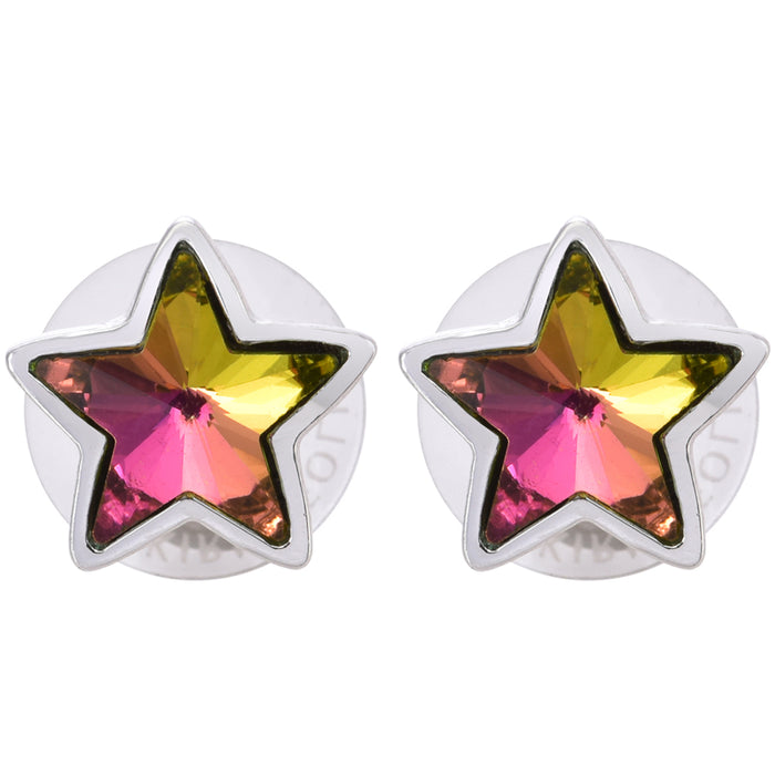 Stardust Dreams Pierced Earrings (Sterling Silvertone/Mystic Iridis)