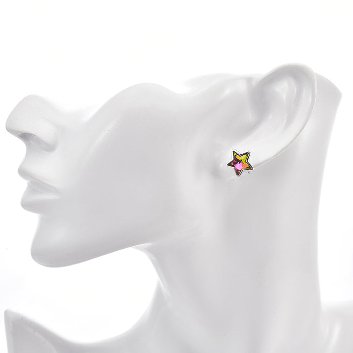 Stardust Dreams Pierced Earrings (Sterling Silvertone/Mystic Iridis)