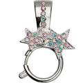 Starlight Foldover Sailor Clasp Pendant For Open Ring Charms (Sterling Silvertone)