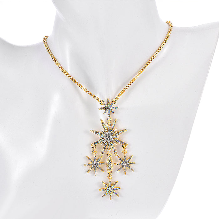 Starlight Of The 5th Realm Necklace (Goldtone)