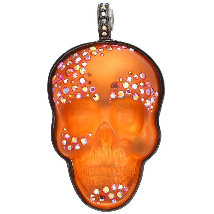 Stormy Skull 50mm Magnetic Enhancer (Hematite/Orange)