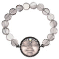 Stormy Venus Seaview Moon 25mm Stretch Bracelet (Hematite/Stormy Grey)