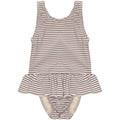 Konges Slojd Stripe Ruffle Swimsuit