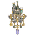 Summer Palace Foldover Pendant (Goldtone)
