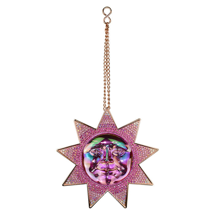 Sun Dancer Seaview Water Moon Ornament (Rose Goldtone)