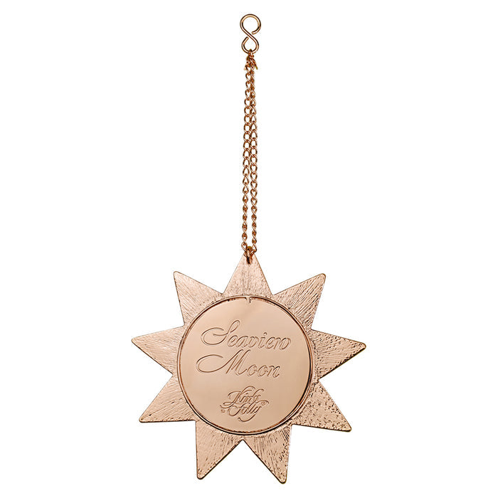 Sun Dancer Seaview Water Moon Ornament (Rose Goldtone)