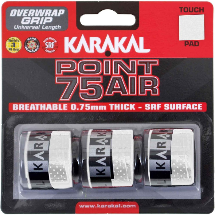 Surgrip Karakal Point 75 blanc - Esprit Padel Shop