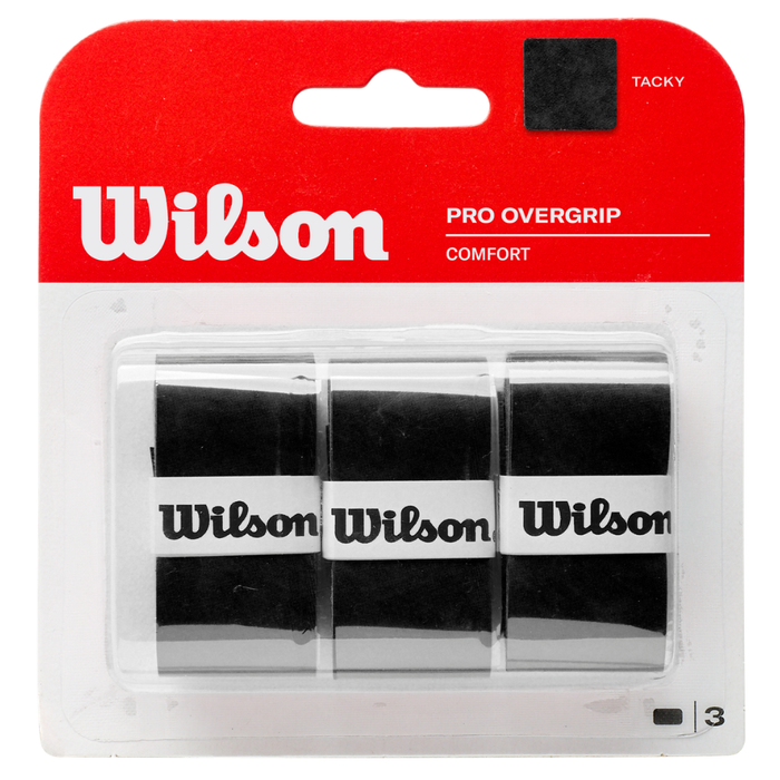 Surgrips x3 Wilson Pro Overgrip Comfort Noir - Esprit Padel Shop