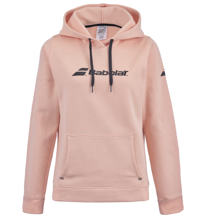 Sweat Babolat Exercice Hood Femme rose 2024 face - Esprit Padel Shop