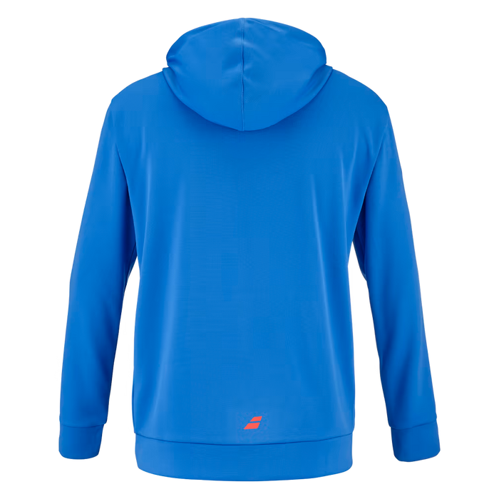 Sweat Babolat Padel Hood Bleu homme dos - Esprit Padel Shop
