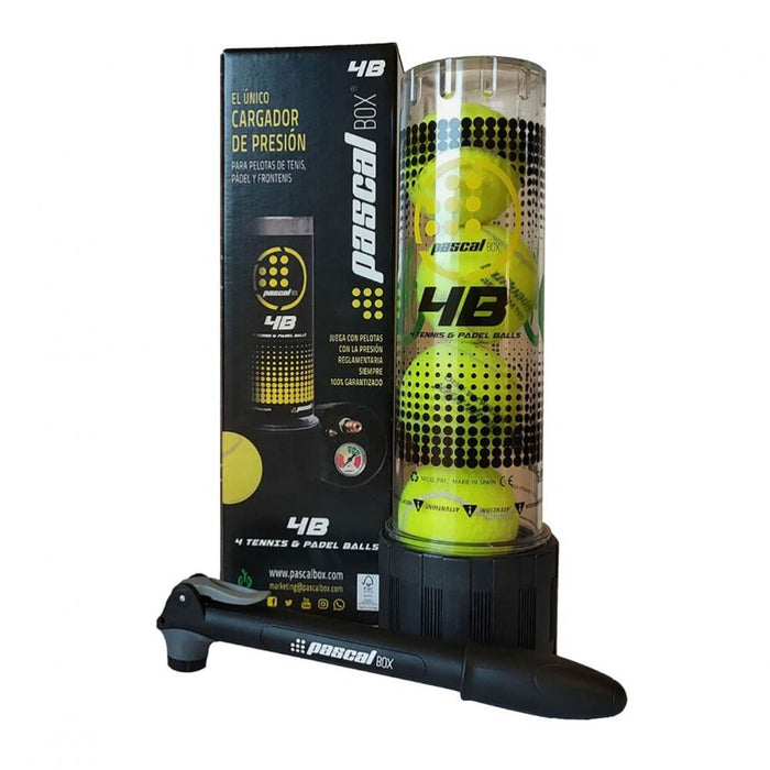 Système de pressurisation de balle de padel/tennis PASCAL BOX 4 balles BY BULLPADEL - Esprit Padel Shop