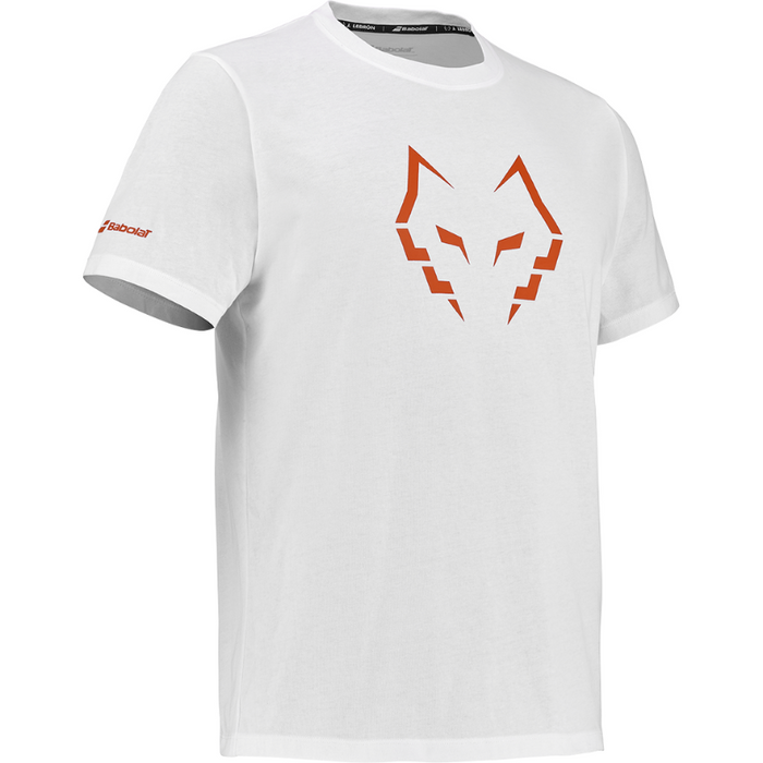 T-shirt Babolat Cotton Tee Lebron Blanc 2026 - Esprit Padel Shop