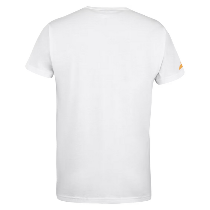 T-shirt Babolat Exercise Message Tee Blanc Dos - Esprit Padel Shop