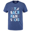 T-shirt babolat Exercice Message Tee bleu Face - Esprit Padel Shop