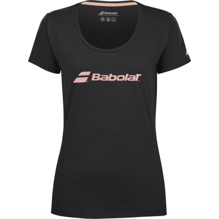 T-shirt Babolat Exercice Tee Noir Femme - Esprit Padel Shop