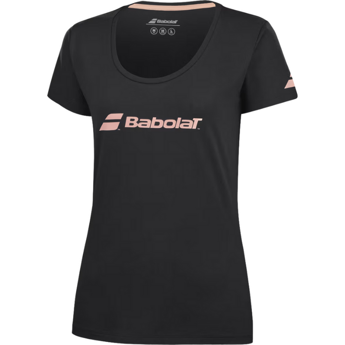 T-shirt Babolat Exercice Tee Noir Femme - Esprit Padel Shop