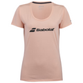 T-shirt Babolat Exercice Woman Tee Rose 2024 face - Esprit Padel Shop