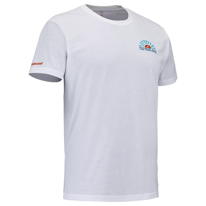 T-shirt Babolat Perf Cotton Tee Blanc - Esprit Padel Shop