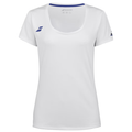 T-Shirt Babolat Play Cap Sleeve Top Blanc Femme 2024 - Esprit Padel Shop