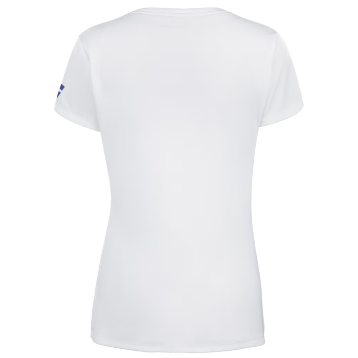 T-Shirt Babolat Play Cap Sleeve Top Blanc Femme 2024 - Esprit Padel Shop