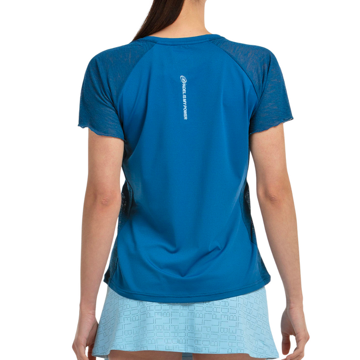 T-shirt Bullpadel Dedale Bleu Femme - Esprit Padel Shop