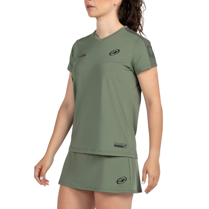 T-shirt Bullpadel Pampan Kaki Femme - Esprit Padel Shop