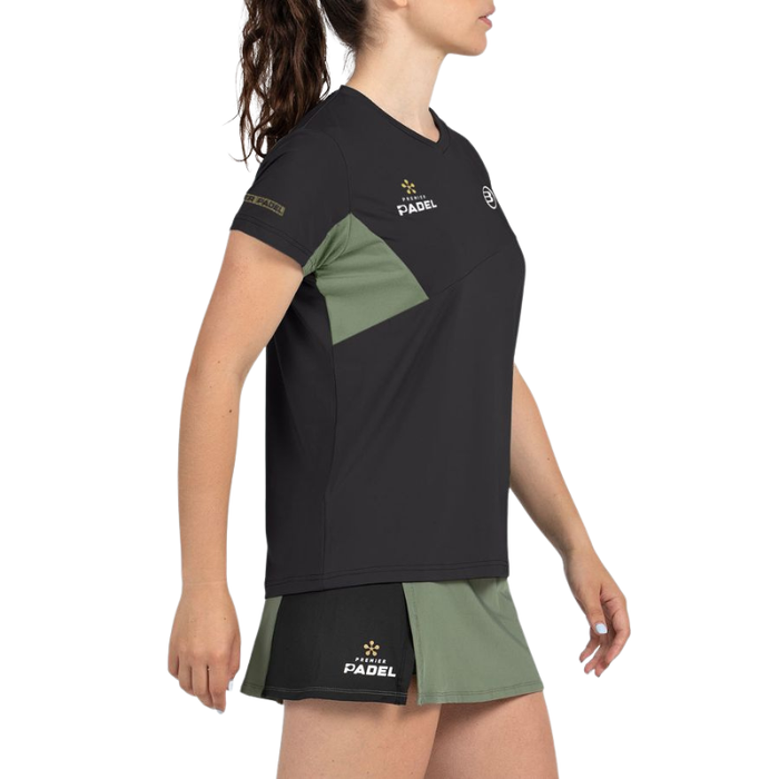 T-shirt Bullpadel Pampan Noir Femme - Esprit Padel Shop