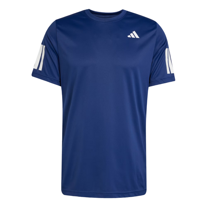 T-shirt Adidas 3 Stripes Club Bleu Marine - Esprit Padel Shop