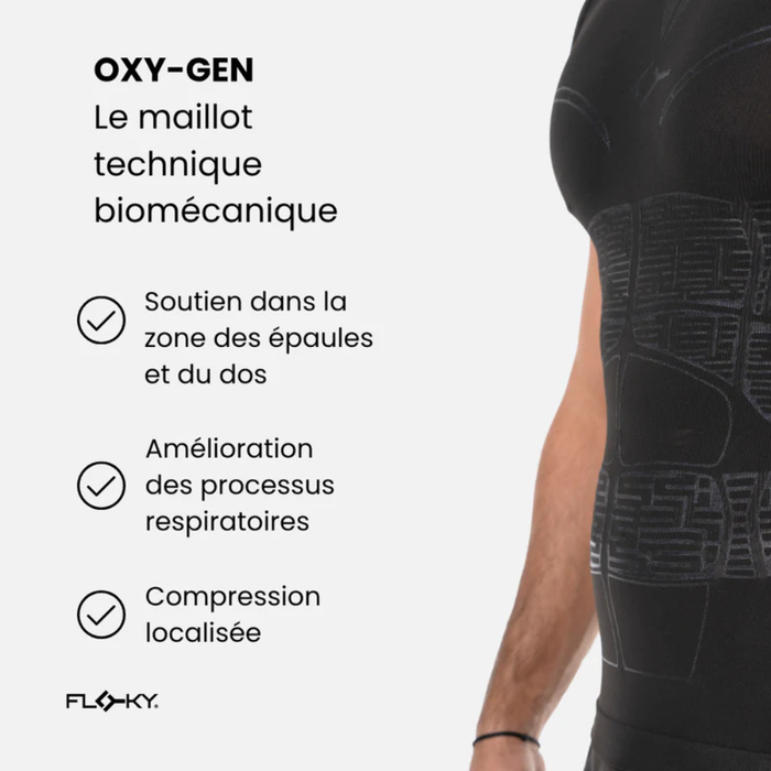 T-shirt de Compression Floky Oxy-Gen Blanc - Esprit Padel Shop