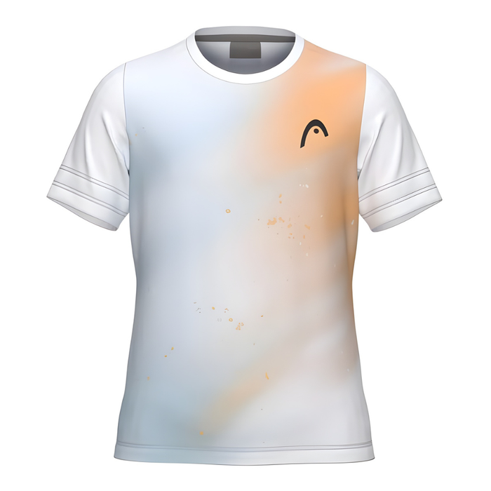 T-shirt Head Tie-Break ll Blanc/Bleu Junior Girl - Esprit Padel Shop