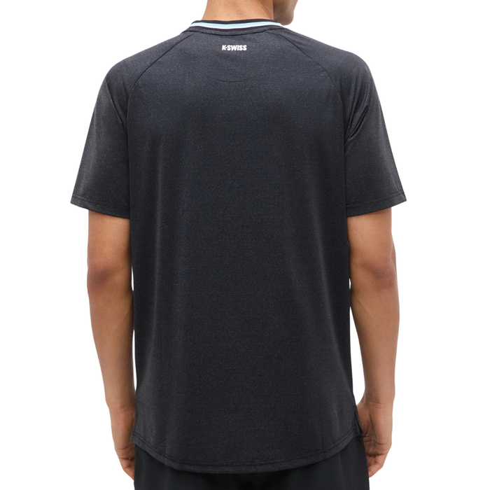 T-shirt K-Swiss Hypercourt Melange Crew Noir - Esprit Padel Shop