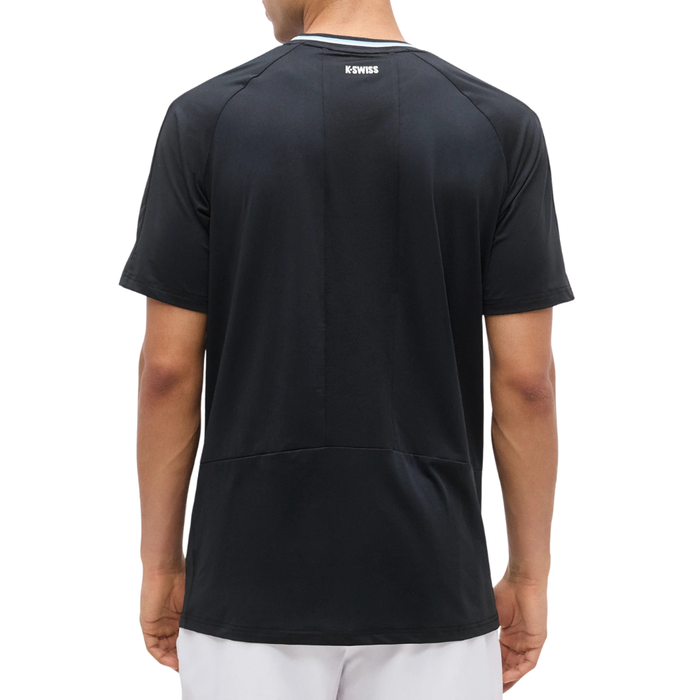 T-shirt K-Swiss Hypercourt Mesh Crew 5 Noir - Esprit Padel Shop