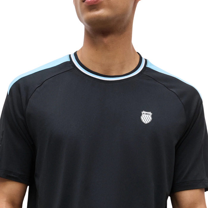 T-shirt K-Swiss Hypercourt Mesh Crew 5 Noir - Esprit Padel Shop