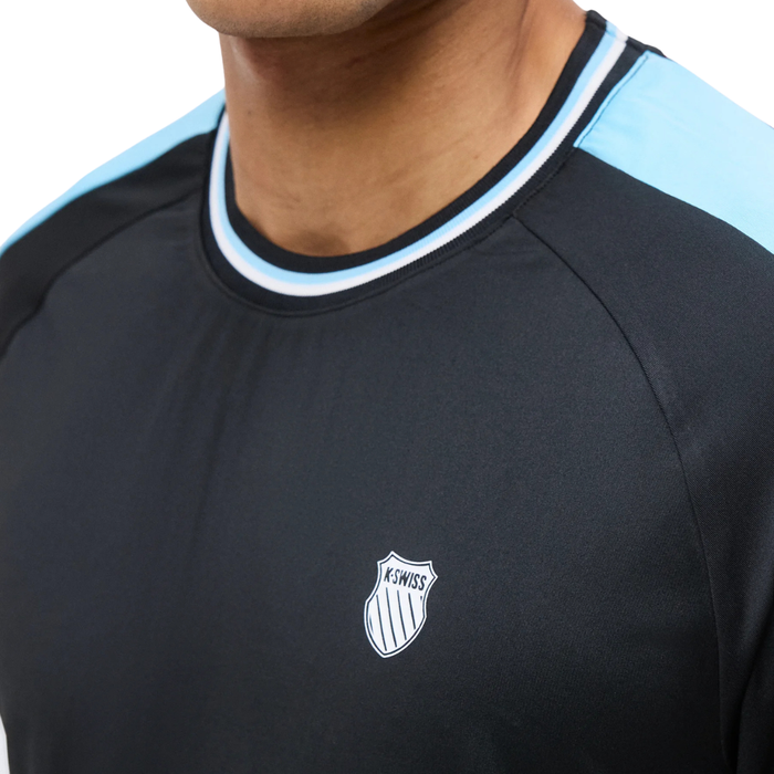 T-shirt K-Swiss Hypercourt Mesh Crew 5 Noir - Esprit Padel Shop
