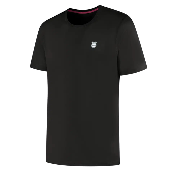 T-shirt K-Swiss Hypercourt Tee Jacquard Noir - Esprit Padel Shop
