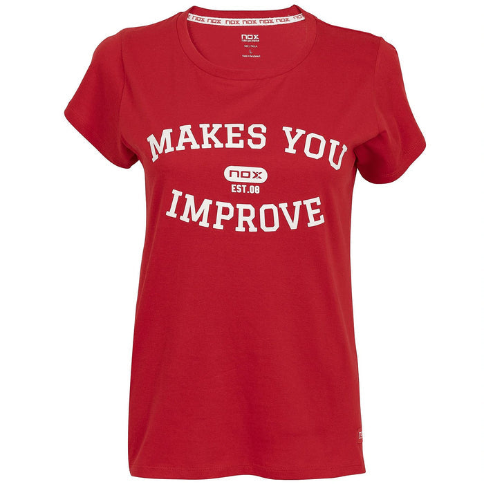 T-shirt Nox Basic Femme rouge - Esprit Padel Shop