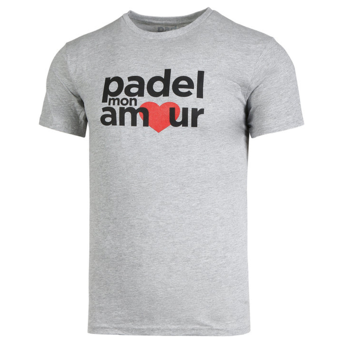 T-shirt Padel Mon Amour Coton Gris - Esprit Padel Shop