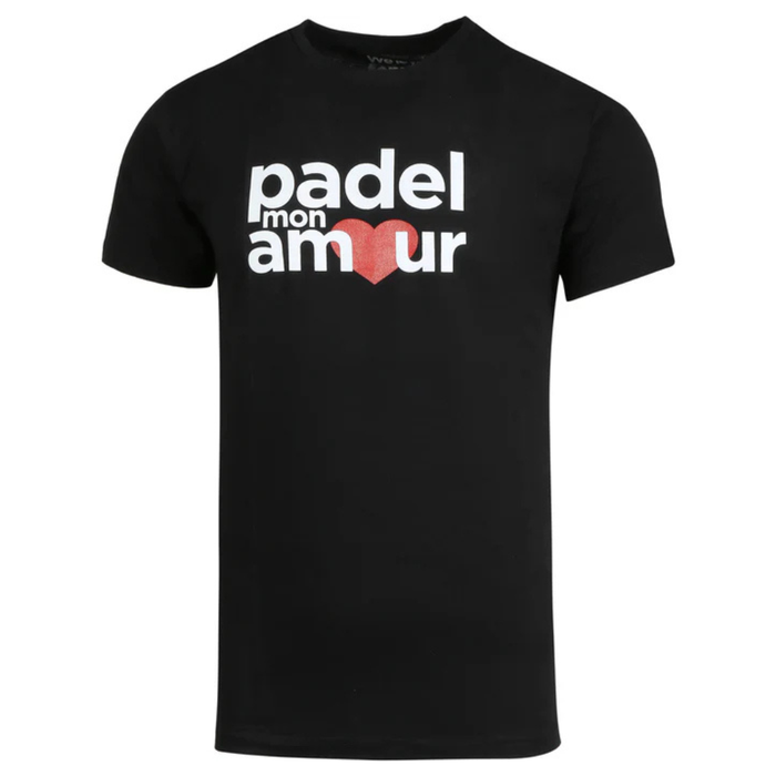 T-shirt Padel Mon Amour Coton Noir - Esprit Padel Shop