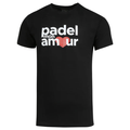 T-shirt Padel Mon Amour Coton Noir - Esprit Padel Shop